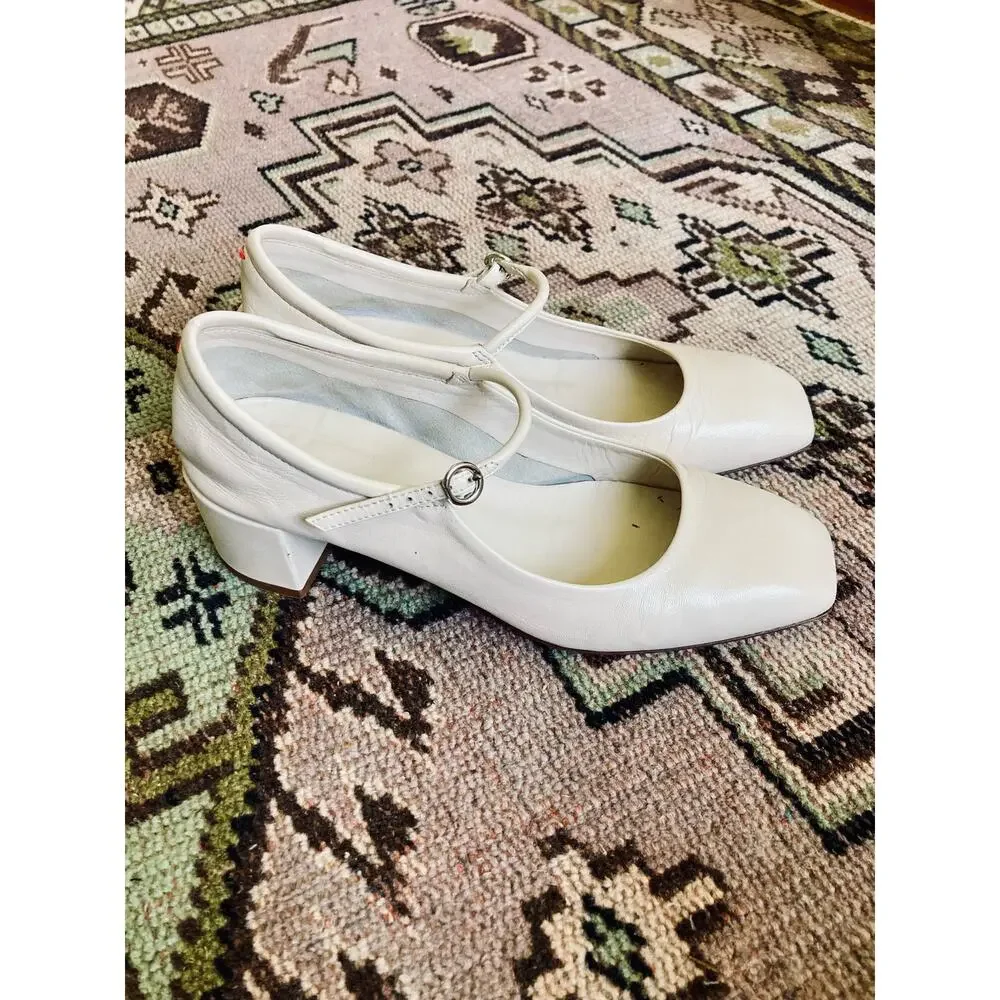 Aeyde Aline Square-Toe Mary Jane Pumps - Picture 4 of 5